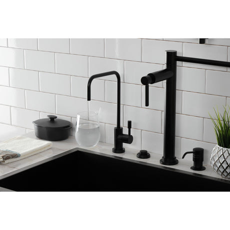 Concord KS6190DL Single-Handle 1-Hole Deck Mount Water Filtration Faucet, Matte Black