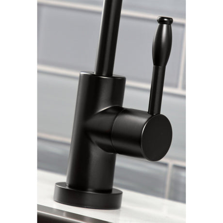 Nustudio KS6190NKL Single-Handle 1-Hole Deck Mount Water Filtration Faucet, Matte Black