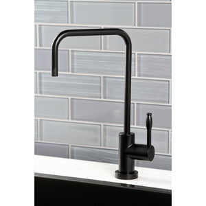 Nustudio KS6190NKL Single-Handle 1-Hole Deck Mount Water Filtration Faucet, Matte Black