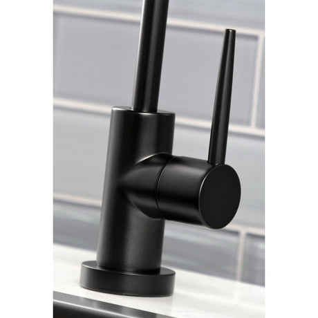 New York KS6190NYL Single-Handle 1-Hole Deck Mount Water Filtration Faucet, Matte Black