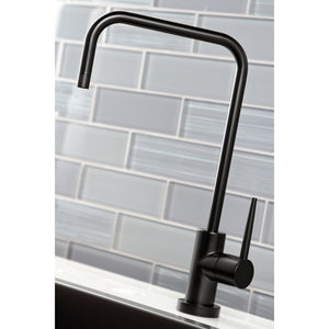 New York KS6190NYL Single-Handle 1-Hole Deck Mount Water Filtration Faucet, Matte Black