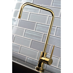 New York KS6192NYL Single-Handle 1-Hole Deck Mount Water Filtration Faucet, Polished Brass