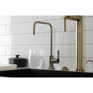 Continental KS6193CTL Single-Handle 1-Hole Deck Mount Water Filtration Faucet, Antique Brass