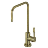 Nustudio KS6193NKL Single-Handle 1-Hole Deck Mount Water Filtration Faucet, Antique Brass