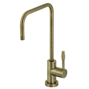 Nustudio KS6193NKL Single-Handle 1-Hole Deck Mount Water Filtration Faucet, Antique Brass