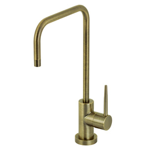 New York KS6193NYL Single-Handle 1-Hole Deck Mount Water Filtration Faucet, Antique Brass