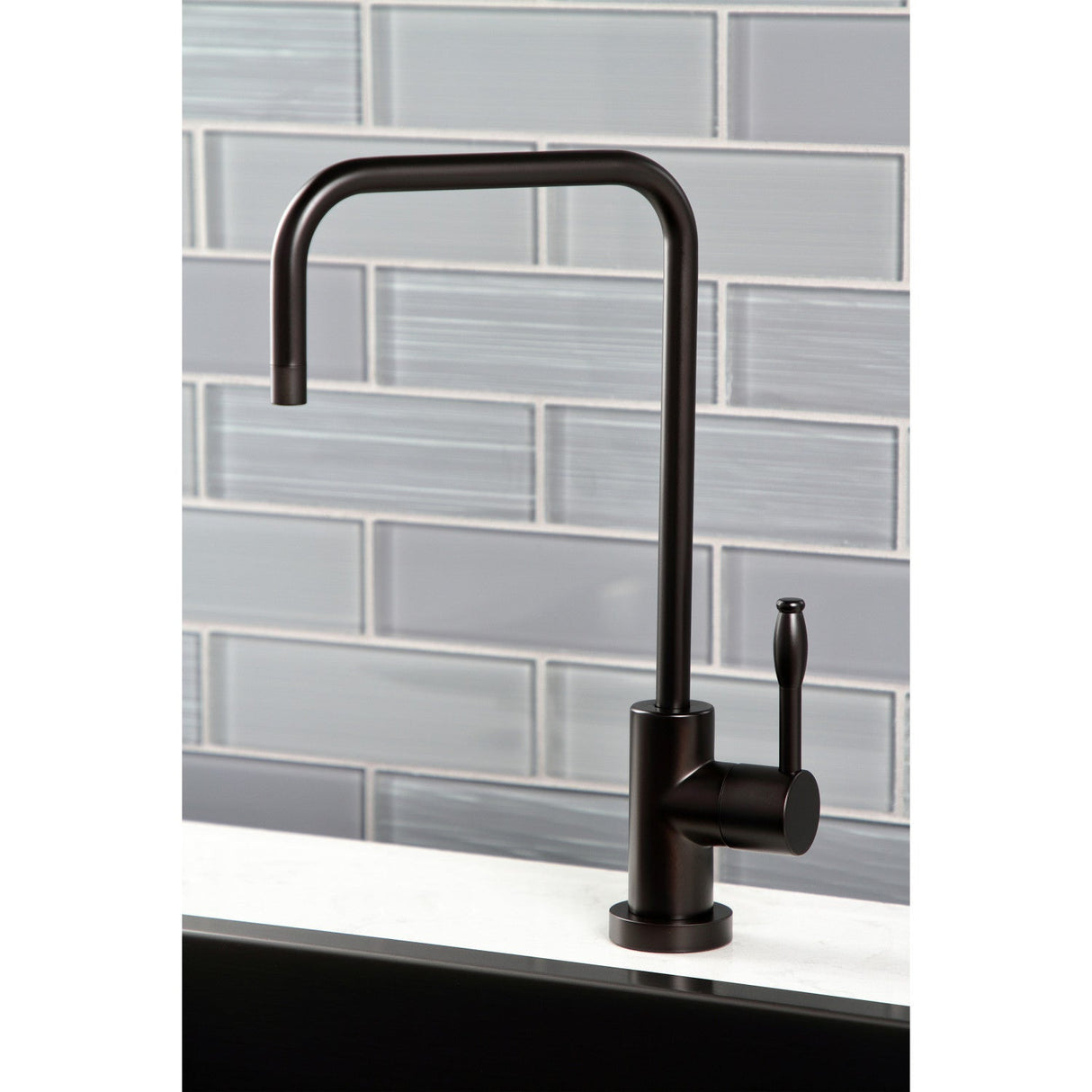 Nustudio KS6195NKL Single-Handle 1-Hole Deck Mount Water Filtration Faucet, Oil Rubbed Bronze