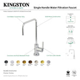 Continental KS6196CTL Single-Handle 1-Hole Deck Mount Water Filtration Faucet, Polished Nickel