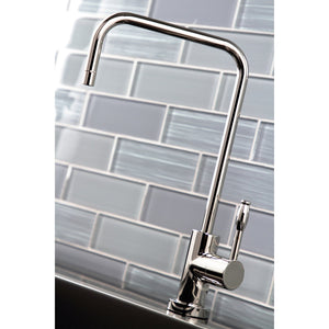 Nustudio KS6196NKL Single-Handle 1-Hole Deck Mount Water Filtration Faucet, Polished Nickel