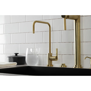 Continental KS6197CTL Single-Handle 1-Hole Deck Mount Water Filtration Faucet, Brushed Brass