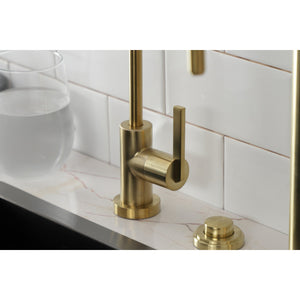 Continental KS6197CTL Single-Handle 1-Hole Deck Mount Water Filtration Faucet, Brushed Brass