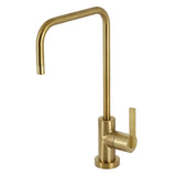 Continental KS6197CTL Single-Handle 1-Hole Deck Mount Water Filtration Faucet, Brushed Brass