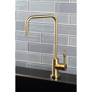 Nustudio KS6197NKL Single-Handle 1-Hole Deck Mount Water Filtration Faucet, Brushed Brass