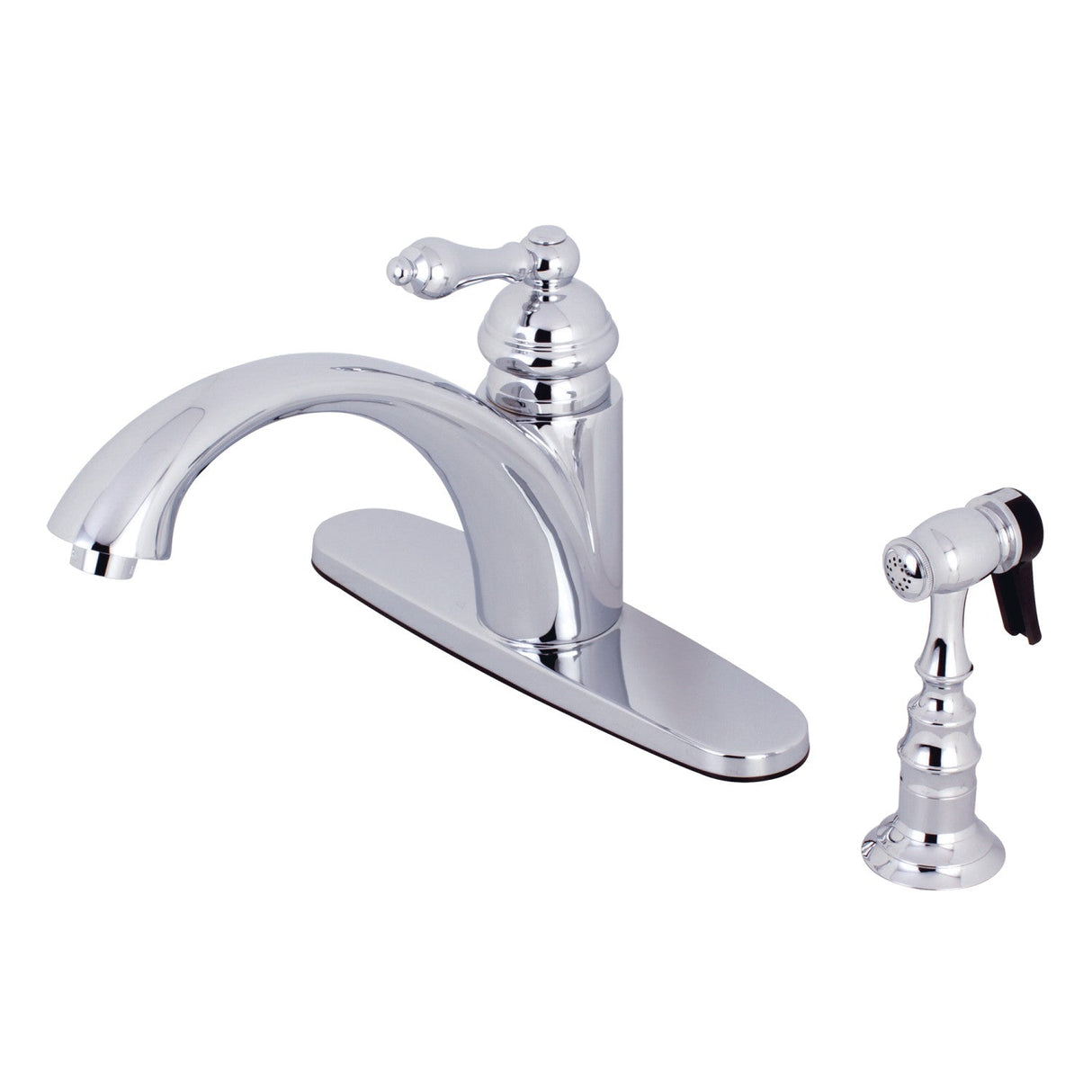 Vintage KS6571ALBS Single-Handle 2-or-4 Hole Deck Mount Kitchen Faucet, Polished Chrome