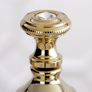 Wilshire KS7002WLL Two-Handle 3-Hole Deck Mount 4" Centerset Bathroom Faucet with Brass Pop-Up, Polished Brass