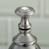 Wilshire KS7008WLL Two-Handle 3-Hole Deck Mount 4" Centerset Bathroom Faucet with Brass Pop-Up, Brushed Nickel