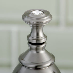 Wilshire KS7008WLL Two-Handle 3-Hole Deck Mount 4" Centerset Bathroom Faucet with Brass Pop-Up, Brushed Nickel