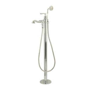 Royale KS7011RL Single-Handle 1-Hole Freestanding Tub Faucet with Hand Shower, Polished Chrome