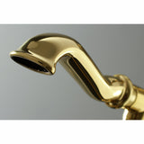 Royale KS7012RL Single-Handle 1-Hole Freestanding Tub Faucet with Hand Shower, Polished Brass