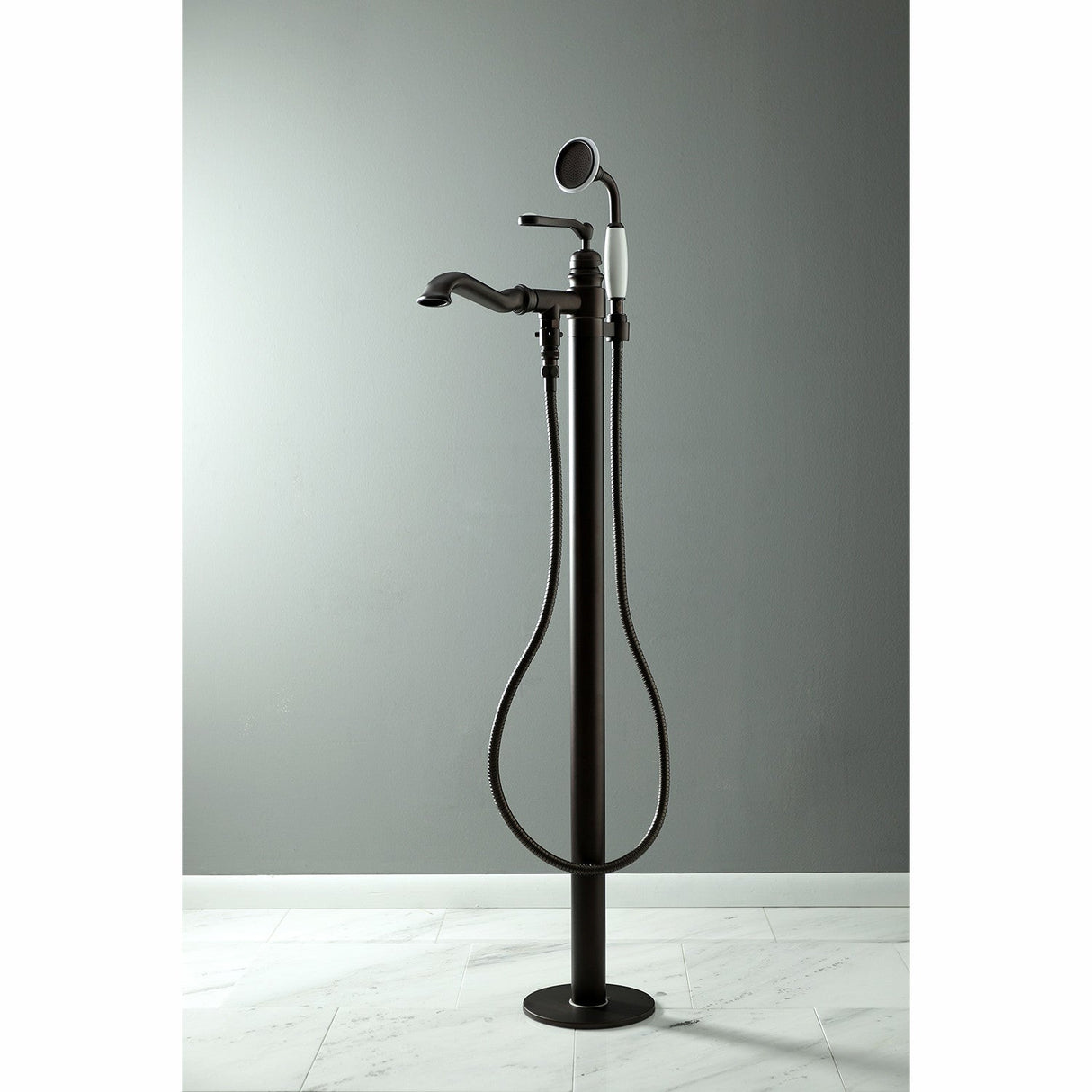 Royale KS7015RL Single-Handle 1-Hole Freestanding Tub Faucet with Hand Shower, Oil Rubbed Bronze