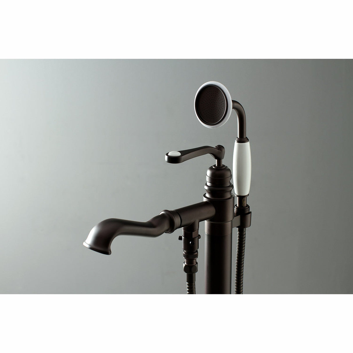 Royale KS7015RL Single-Handle 1-Hole Freestanding Tub Faucet with Hand Shower, Oil Rubbed Bronze