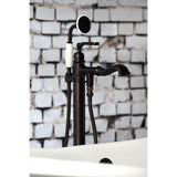 Royale KS7015RL Single-Handle 1-Hole Freestanding Tub Faucet with Hand Shower, Oil Rubbed Bronze