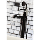 Royale KS7015RL Single-Handle 1-Hole Freestanding Tub Faucet with Hand Shower, Oil Rubbed Bronze