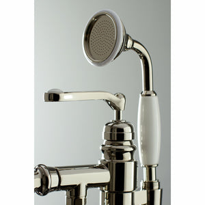 Royale KS7016RL Single-Handle 1-Hole Freestanding Tub Faucet with Hand Shower, Polished Nickel