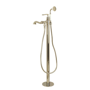 Royale KS7016RL Single-Handle 1-Hole Freestanding Tub Faucet with Hand Shower, Polished Nickel