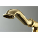 Royale KS7017RL Single-Handle 1-Hole Freestanding Tub Faucet with Hand Shower, Brushed Brass