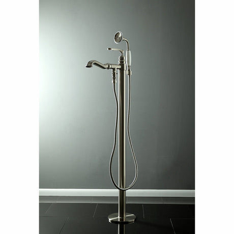 Royale KS7018RL Single-Handle 1-Hole Freestanding Tub Faucet with Hand Shower, Brushed Nickel