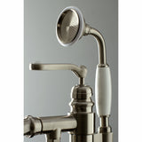 Royale KS7018RL Single-Handle 1-Hole Freestanding Tub Faucet with Hand Shower, Brushed Nickel