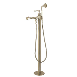 Royale KS7018RL Single-Handle 1-Hole Freestanding Tub Faucet with Hand Shower, Brushed Nickel