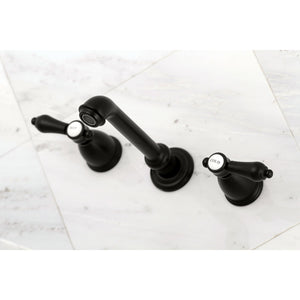Heirloom KS7020BAL Two-Handle 3-Hole Wall Mount Roman Tub Faucet, Matte Black