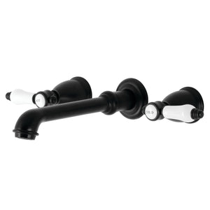 Bel-Air KS7020BPL Two-Handle 3-Hole Wall Mount Roman Tub Faucet, Matte Black