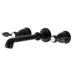 Tudor KS7020TAL Two-Handle 3-Hole Wall Mount Roman Tub Faucet, Matte Black
