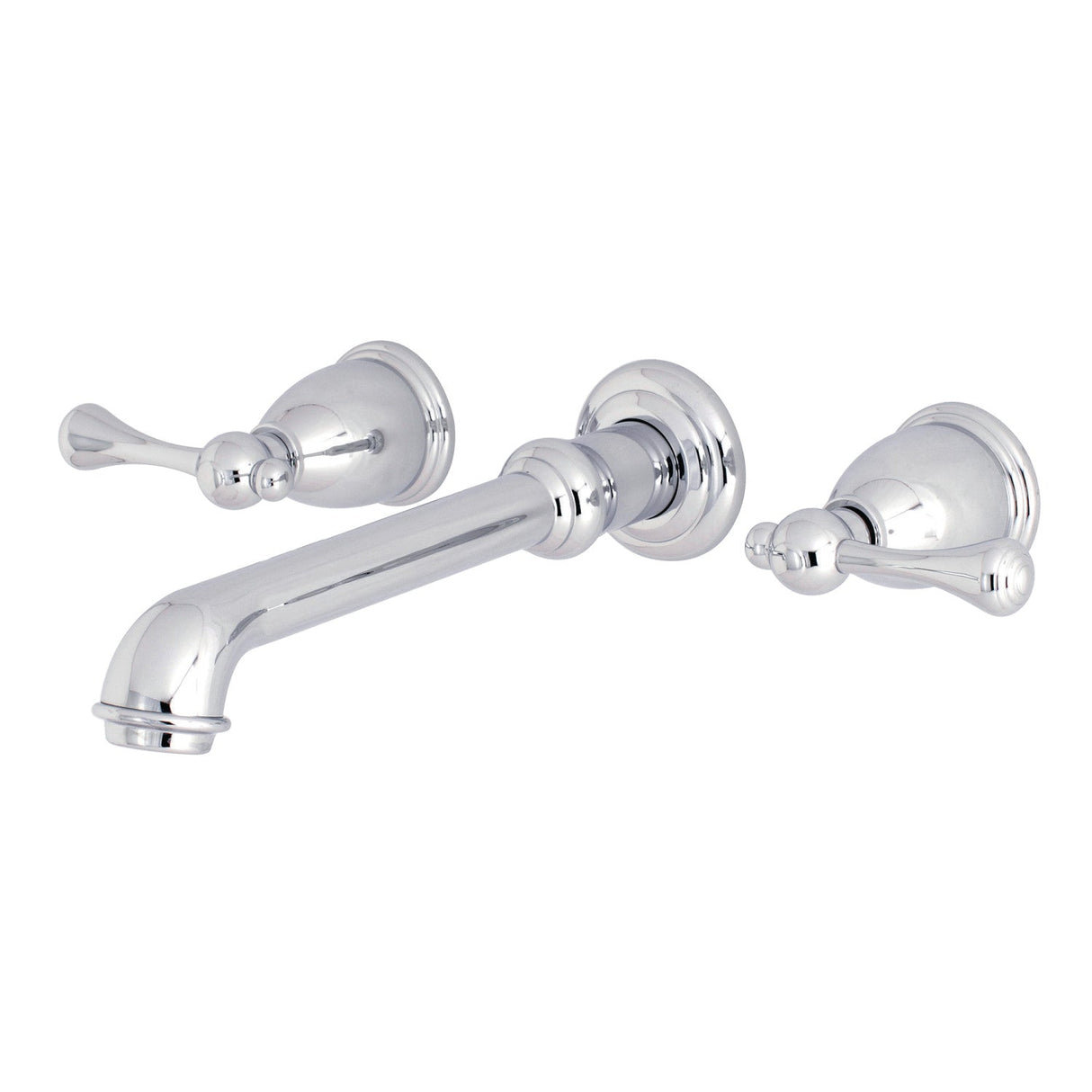 English Country KS7021BL Two-Handle 3-Hole Wall Mount Roman Tub Faucet, Polished Chrome