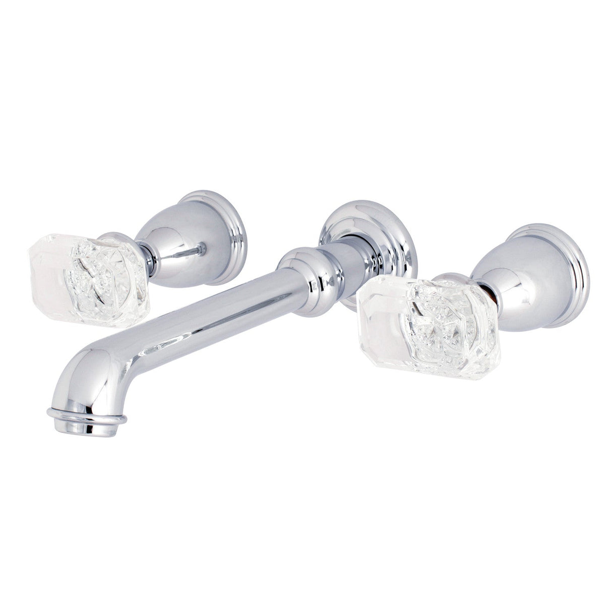 Krystal Onyx KS7021KRL Two-Handle 3-Hole Wall Mount Roman Tub Faucet, Polished Chrome