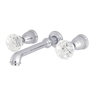 Krystal Onyx KS7021KWL Two-Handle 3-Hole Wall Mount Roman Tub Faucet, Polished Chrome