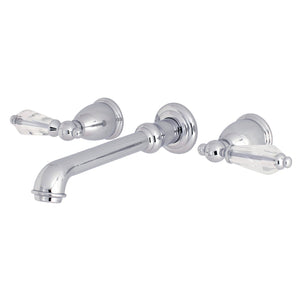 Wilshire KS7021WLL Two-Handle 3-Hole Wall Mount Roman Tub Faucet, Polished Chrome