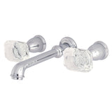 Krystal Onyx KS7021WQL Two-Handle 3-Hole Wall Mount Roman Tub Faucet, Polished Chrome