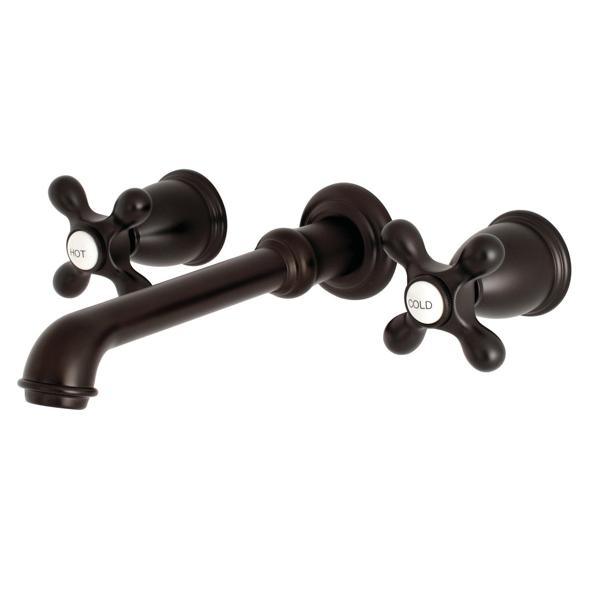 English Country KS7025AX Two-Handle 3-Hole Wall Mount Roman Tub Faucet, Oil Rubbed Bronze