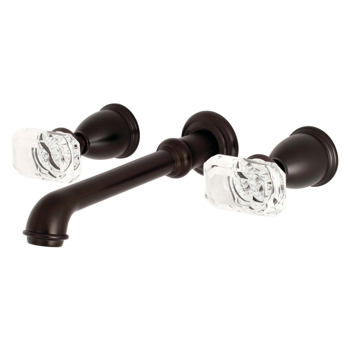 Krystal Onyx KS7025KRL Two-Handle 3-Hole Wall Mount Roman Tub Faucet, Oil Rubbed Bronze