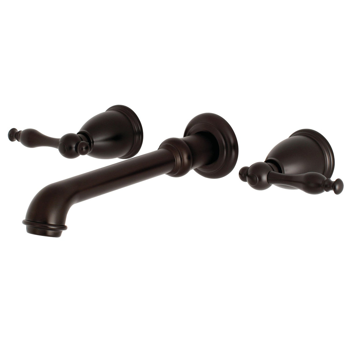 Naples KS7025NL Two-Handle 3-Hole Wall Mount Roman Tub Faucet, Oil Rubbed Bronze