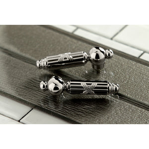 Georgian KS7026GL Two-Handle 3-Hole Wall Mount Roman Tub Faucet, Polished Nickel