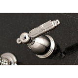 Georgian KS7026GL Two-Handle 3-Hole Wall Mount Roman Tub Faucet, Polished Nickel