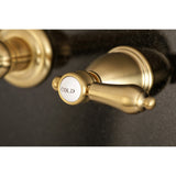Heirloom KS7027BAL Two-Handle 3-Hole Wall Mount Roman Tub Faucet, Brushed Brass