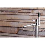 Paris KS7031DPL Single-Handle 1-Hole Freestanding Tub Faucet with Hand Shower, Polished Chrome