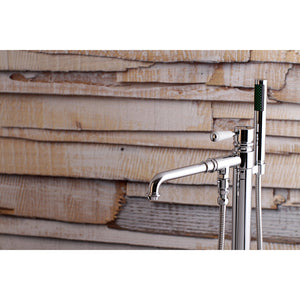 Paris KS7031DPL Single-Handle 1-Hole Freestanding Tub Faucet with Hand Shower, Polished Chrome