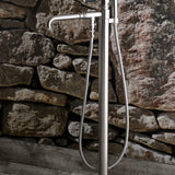 Kaiser KS7038DKL Single-Handle 1-Hole Freestanding Tub Faucet with Hand Shower, Brushed Nickel